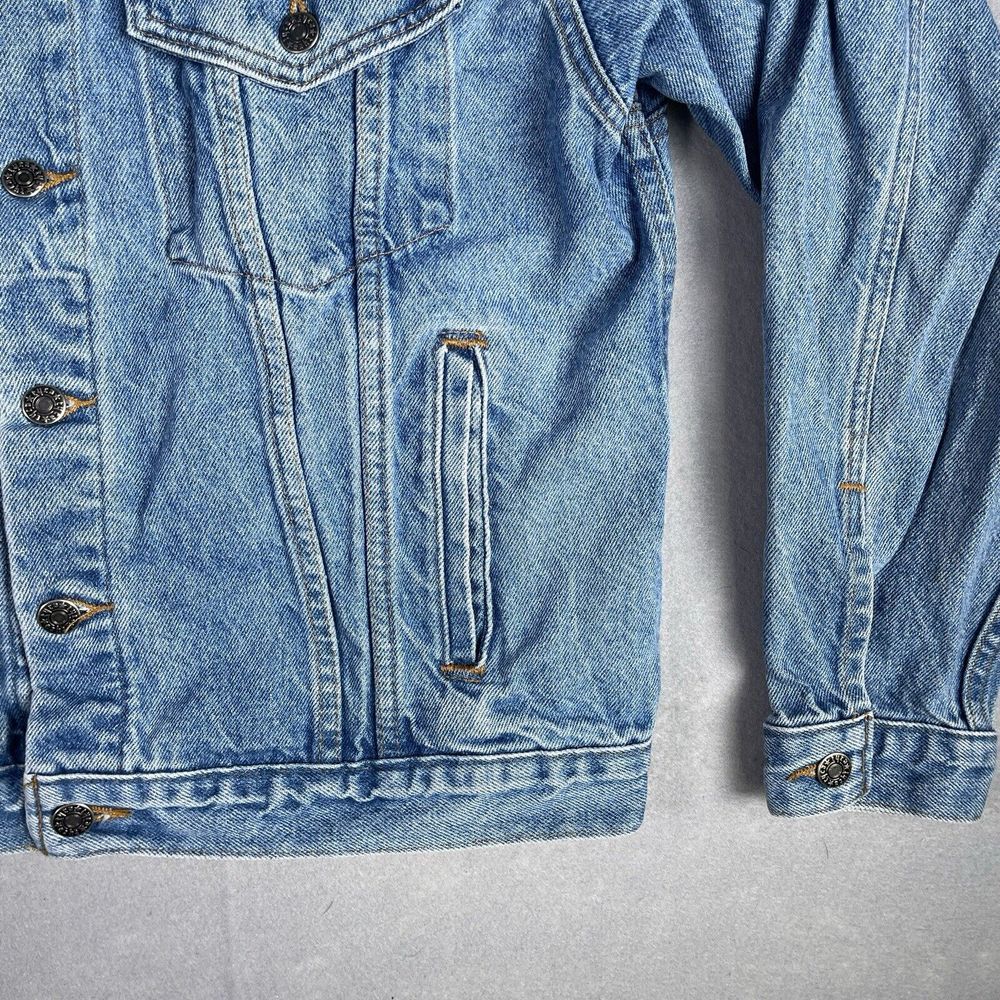 Vintage TYCA Blue Denim Jacket Men Medium Farm Heart Basket Made In USA‎ - Picture 4 of 13